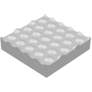阵列正（凸面）六边形透镜 - APH（Array Positive (convex) Hexagonal - APH）
